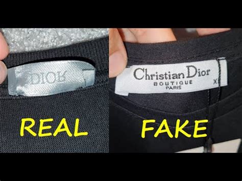 dior vintage tag placement|how to tell if Dior shirt is real.